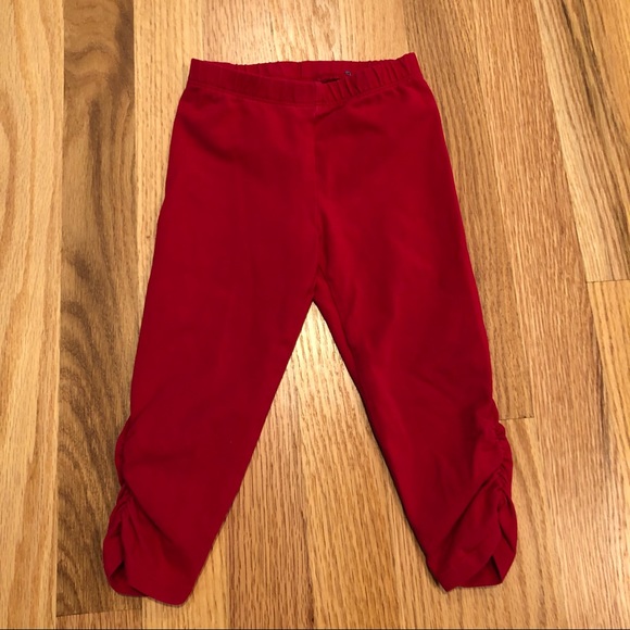 Children’s Place Girls Pants Red with Ruching 18M - Picture 1 of 4